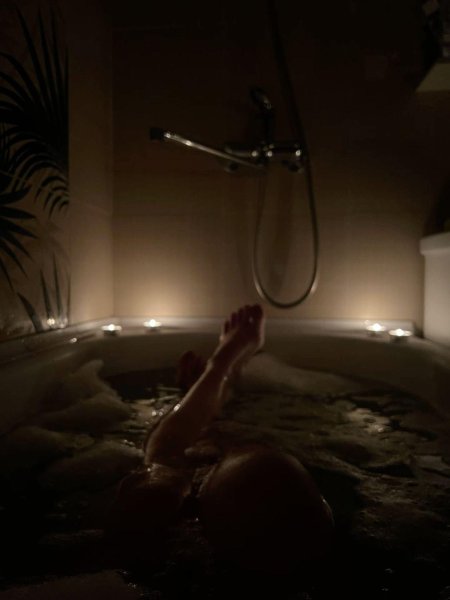 Ванна при свечах