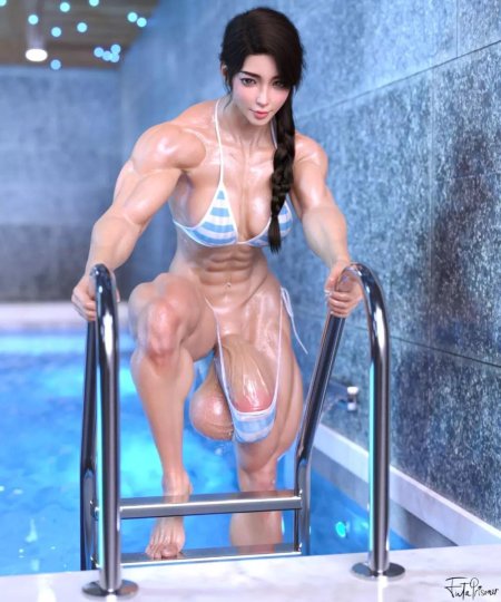 Мускулистые девушки футанари