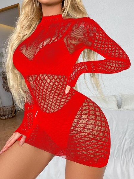 Платье в сеточку