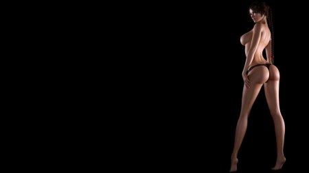 Голые девушки на темном фоне