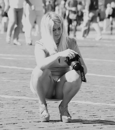 Красивая засветилась