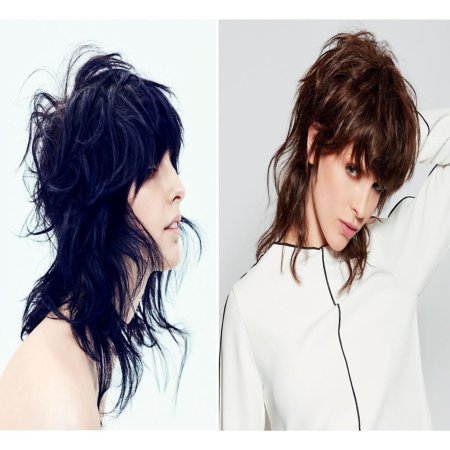 Стрижка маллет на кудрявые волосы