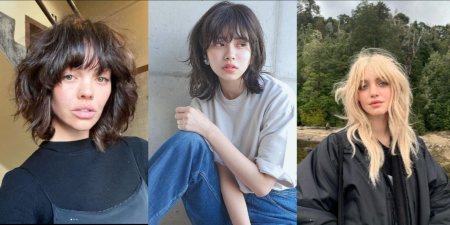 Стрижка вулфкат женская на средние волосы