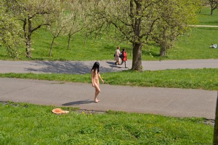 Голая прогулка по парку