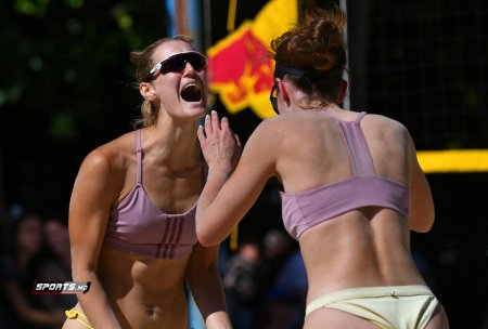 Пляжный волейбол девушки курьезы