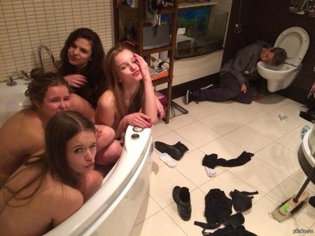 Вписка в ванной