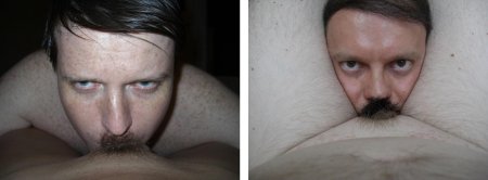 Гитлеровские усы на лобке