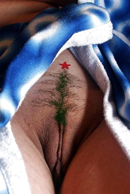 Новогодние интимные стрижки