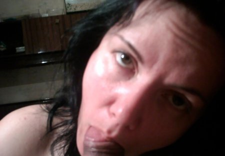 Селфи с огромным членом во рту