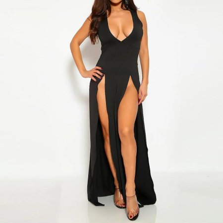 Платье с вырезом на бедре