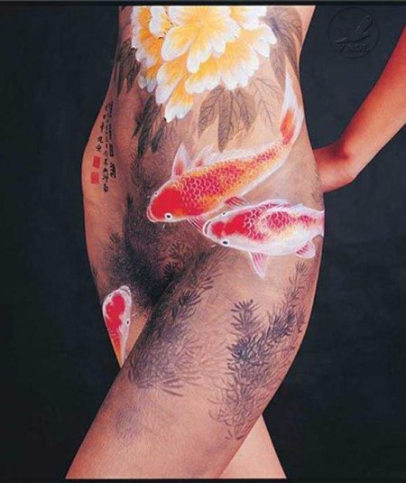 Бодиарт на половых органах