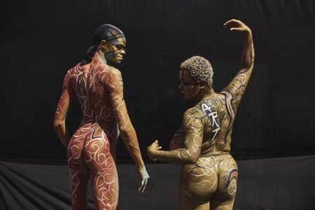 Бодиарт женский на теле