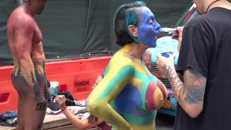 Body painting in manhattan