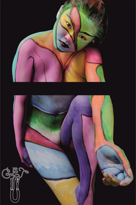 Бодиарт женский на теле