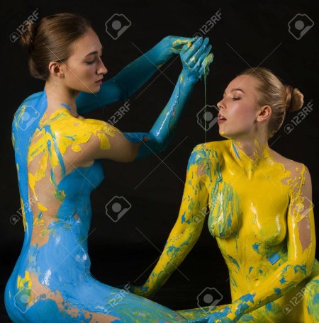 Фотосессия с красками