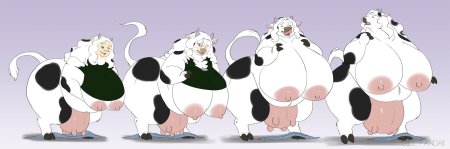 Корова с большими сиськами