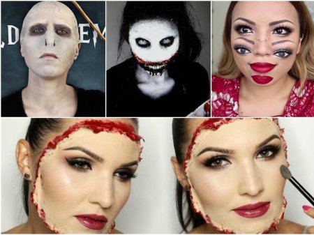 Страшные макияж