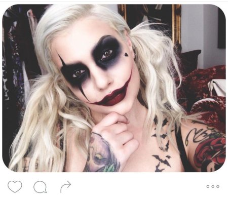 Макияж харли квинн на хэллоуин