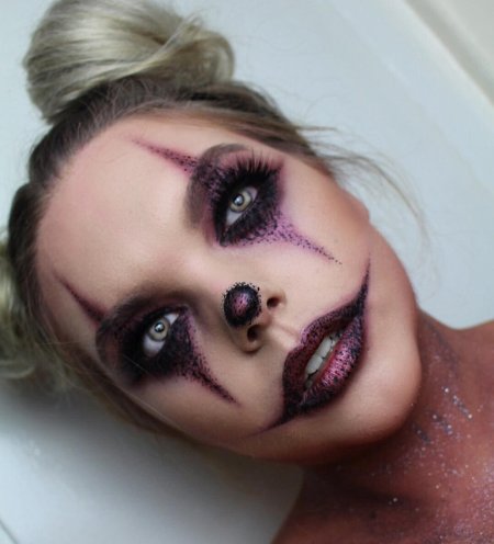 Макияж на хэллоуин страшные