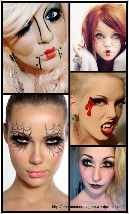 На хэллоуин макияж