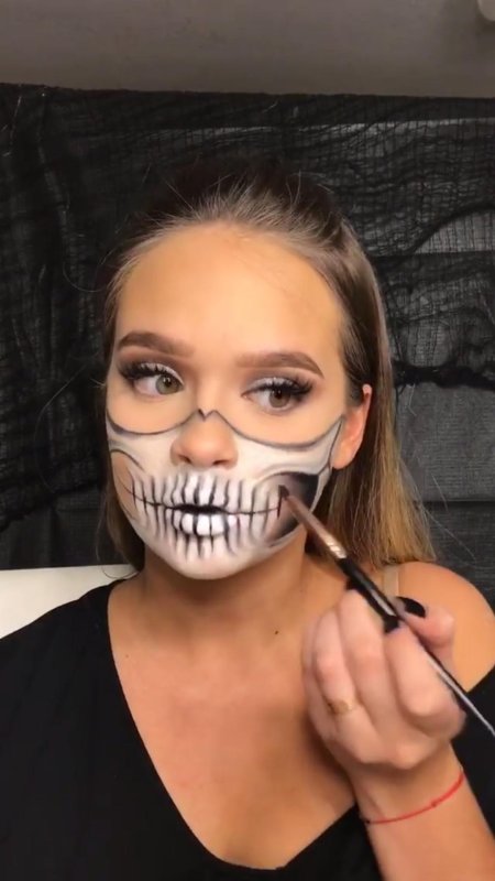 На хэллоуин макияж