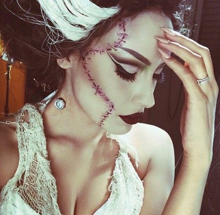 Невеста франкенштейна макияж