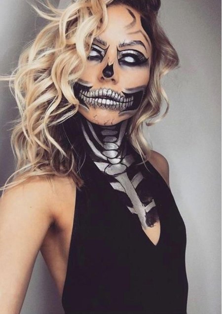 Мейкап на хэллоуин