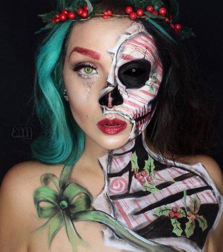 На хэллоуин макияж