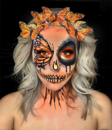 На хэллоуин макияж