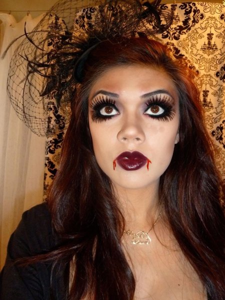 Макияж вампирши на хэллоуин