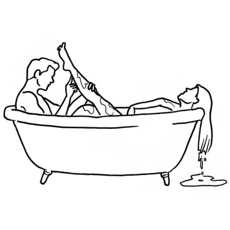 Раскраска ванна