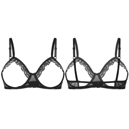 Открытый бюстгальтер с открытыми чашками