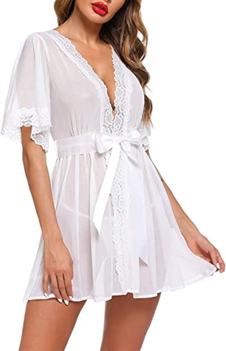 Ночнушка женская с кружевом