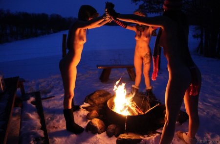 Крещенские купания костры