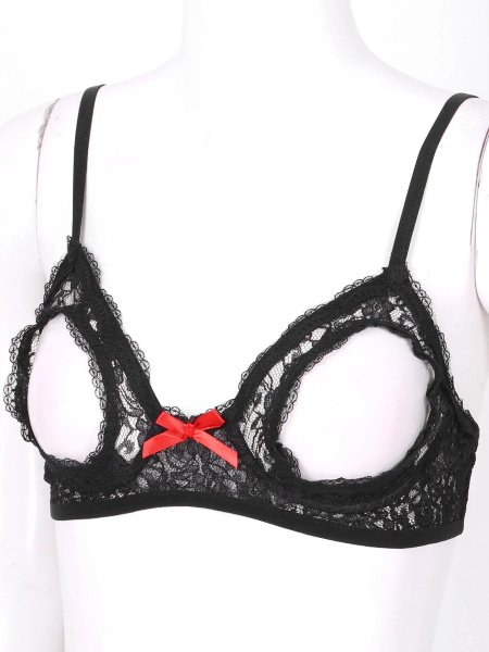 Эротический бюстгальтер с открытыми сосками