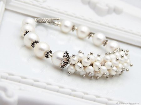 Жемчуг пресноводный браслет