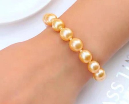 Браслет из натурального белого жемчуга