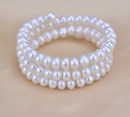 Браслет из жемчуга многорядный