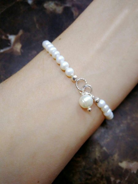 Браслет фиделис с жемчугом вв