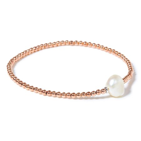 Браслет перлина золотой