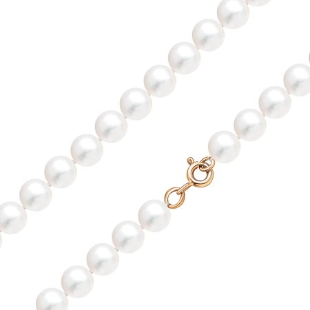 Бусы из жемчуга с золотыми вставками