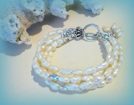 Браслет из речного жемчуга