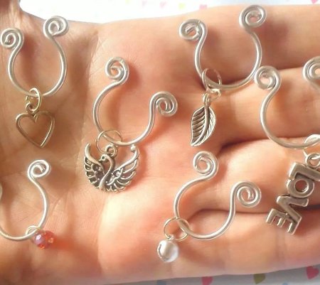 Пирсинг сосков колечки