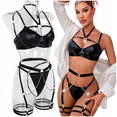 Кожаное эротическое белье