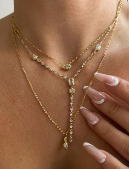 Цепочка с кристаллами