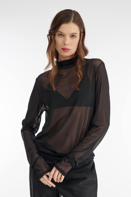 Прозрачная водолазка