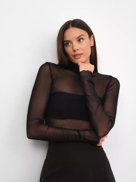 Водолазка прозрачная сетка