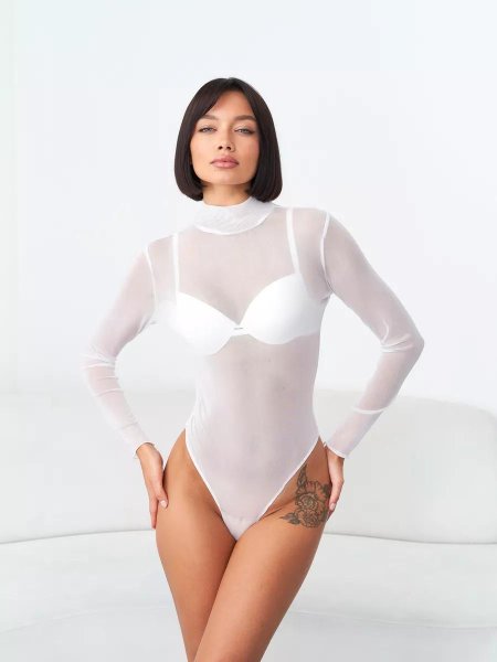 Боди прозрачное