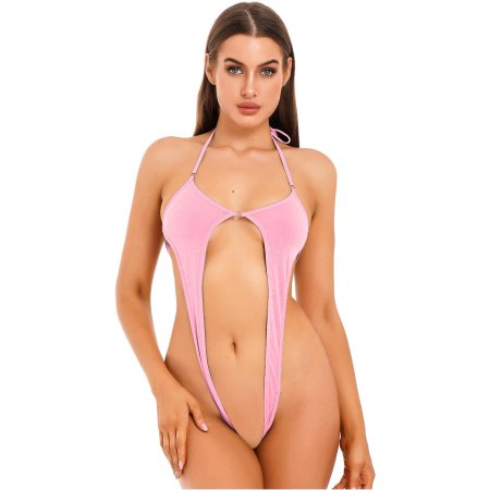 Купальник с высоким вырезом