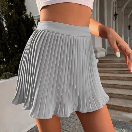 Плиссированная мини юбка